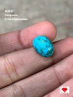 11.10 ct Afghan Turquoise Cabochon – Small Size, Strong Presence