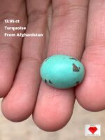 Afghan Turquoise Gemstone — 13.95 ct Natural Cabochon