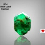 1.87ct Swat Emerald Crystal – Natural Untreated Green Gemstone (6.95 x 6.15 x 5.09 mm)