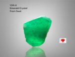 1.54ct Swat Emerald Crystal: Natural Gemstone, Pakistan