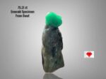 79.21ct Swat Emerald Specimen – Large Untreated Natural (35.96 x 21.55 x 13.07 mm)