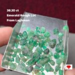 Raw Potential: 38.20ct Emerald Rough Lot from Laghman, Afghanistan