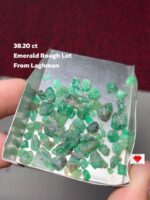 Raw Potential: 38.20ct Emerald Rough Lot from Laghman, Afghanistan