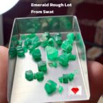 Swat Emerald Collection: 25.95ct Emerald Rough Lot (5.53 × 8.84 × 6.94 mm)