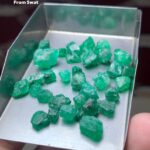 30.12ct Swat Emerald Rough Lot – Nature’s Vibrant Green Treasures