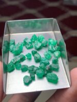 30.12ct Swat Emerald Rough Lot – Nature’s Vibrant Green Treasures - Image 10