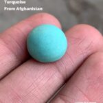 Elegant Afghan Turquoise Cabochon: 13.42 Carats of Natural Beauty