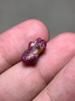 6.36ct Afghan Ruby Crystal – Natural Deep Red Gemstone, 13.91x8.31x6.20mm, Uncut Rough Ruby for Jewelry - Image 3