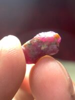 6.36ct Afghan Ruby Crystal – Natural Deep Red Gemstone, 13.91x8.31x6.20mm, Uncut Rough Ruby for Jewelry - Image 4
