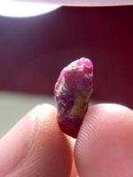 6.36ct Afghan Ruby Crystal – Natural Deep Red Gemstone, 13.91x8.31x6.20mm, Uncut Rough Ruby for Jewelry - Image 6