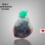 Swat Emerald Crystal Specimen: 68.60 ct Untreated Collector's Stone