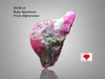 Crimson Rarity: A 28.30ct Afghan Ruby Specimen of Distinction