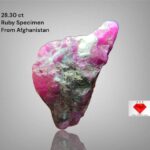 Crimson Rarity: A 28.30ct Afghan Ruby Specimen of Distinction