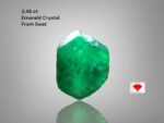 The Timeless Beauty of a 2.46ct Emerald Crystal from Swat: Size, Depth, and Sparkle