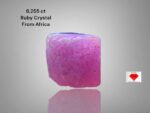 Exploring the Charm of a 6.255ct African Ruby Crystal: 7.76 x 7.63 x 7.30mm