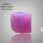 Exploring the Charm of a 6.255ct African Ruby Crystal: 7.76 x 7.63 x 7.30mm