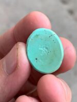 22.82ct Afghan Turquoise Cabochon: Elegance in Proportion and Color - Image 8
