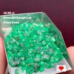 Bulk Gem Highlight: 42.39 ct Swat Emerald Rough Lot