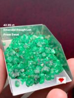 Bulk Gem Highlight: 42.39 ct Swat Emerald Rough Lot