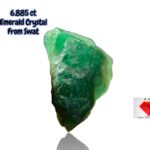 6.885 ct Swat Emerald Crystal – A Bold Green Gem with Natural Charm