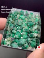 72.91 ct Natural Rough Emerald from Swat, Pakistan – Earth’s Untouched Beauty