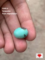 12.60 Ct Afghan Turquoise Cabochon – Bold & Smooth Gem