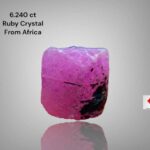 6.240ct Natural Ruby Crystal from Africa – Untreated Raw (8.36 × 7.96 × 7.09 mm)