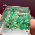 Raw Elegance: 35.00ct Emerald Rough Lot from Laghman, Afghanistan