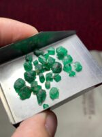 19.10ct Emerald Rough Lot – Deep Green Treasures from Swat - Image 2