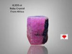 Unlocking the Potential of a 6.205ct African Ruby Crystal: 9.80 x 7.65 x 6.10mm