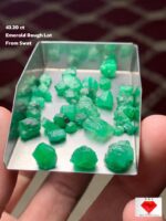 Exploring Swat Emeralds: 43.20 Carat Rough Lot