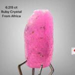 6.215ct Natural Ruby Crystal from Africa – Single (13.05 × 6.56 × 6.41 mm)