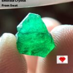 Natural Brilliance: 3.86 Carat Emerald Crystal from Swat Valley, Pakistan