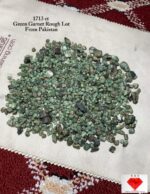 1713 Carat Green Garnet Rough Lot – Large Pakistani Parcel