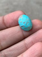 12.55 Carat Afghan Turquoise Cabochon – Tall Elegance with Natural Charm - Image 4