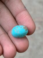 12.55 Carat Afghan Turquoise Cabochon – Tall Elegance with Natural Charm - Image 6