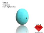 Elegant 8.90-Carat Turquoise from Afghanistan