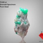 72.80 ct Swat Emerald Specimen – Broad and Graceful Natural Crystal