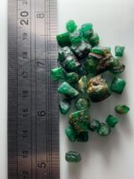 71.59ct Swat Rough Emerald Lot: Bold, Untreated Crystals in Rich Green (13x14x9mm Avg) - Image 10