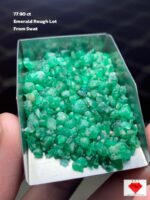 Exceptional Swat Emeralds: 77.90-Carat Rough Lot