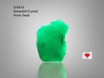 Discover Natural Beauty: 3.45ct Emerald Crystal from Swat Valley