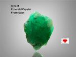 Pure from the Peaks: 5.15ct Swat Emerald Crystal in Natural Green Glory