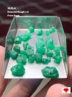 30.15ct Swat Emerald Rough Lot – Raw Green Brilliance from Pakistan