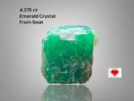 Emerald Geometry 4.375ct Swat Crystal with Bold Color & Balance and colour
