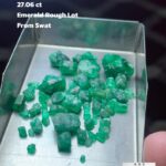 27.06ct Swat Emerald Rough – A Compact Lot of Vivid Green Crystals