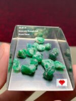 Swat Valley Emeralds: Stunning 33.45 Carat Lot of Raw Gems
