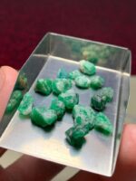Swat Valley Emeralds: Stunning 33.45 Carat Lot of Raw Gems - Image 9