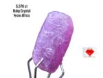 5.970ct Natural Afghan Ruby Crystal: Untreated Gemstone