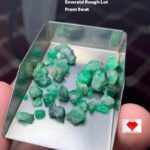 The Glow of the Mountains: 39.09 ct Swat Emerald Rough Lot