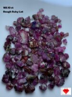 165.10 Carat Ruby Rough Lot – Natural Untreated Gems (11x9x5mm)